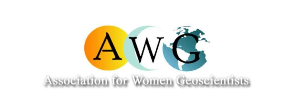 Logotipo de la Asociaciación para las Mujeres Geocientíficas (AWG, Association for Women Geoscientists)